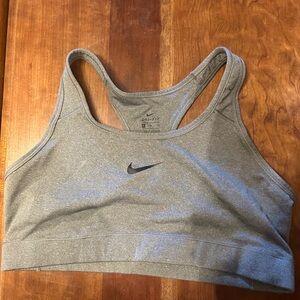 Grey nike sports bra